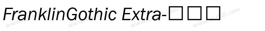 FranklinGothic Extra字体转换